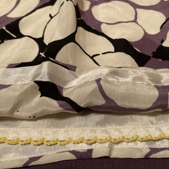 Floreat Silk Embroidered Beaded Sequin Bubbles Skirt Black purple Gold white XS - Picture 5 of 8